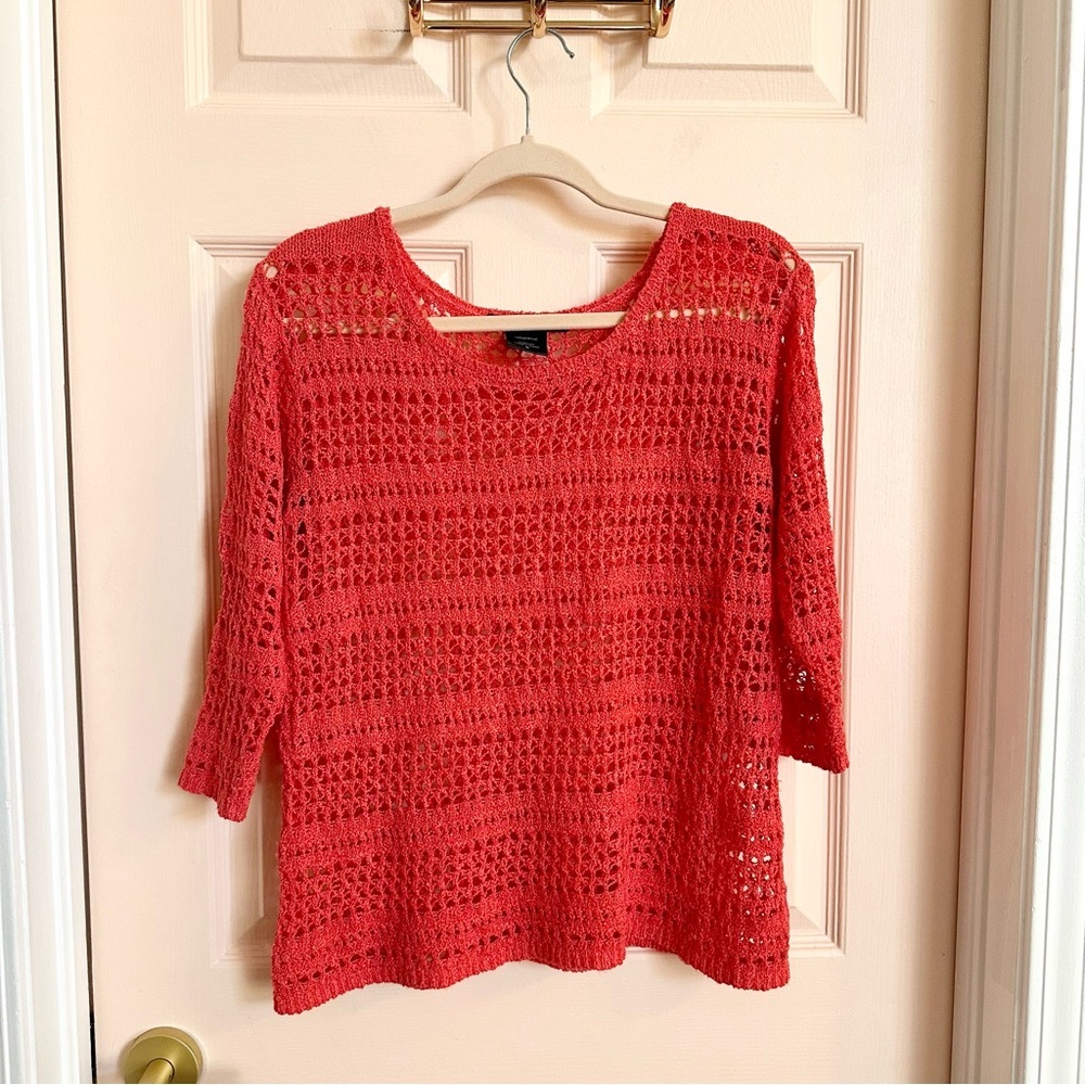 Coral knit United States sweaters pullover